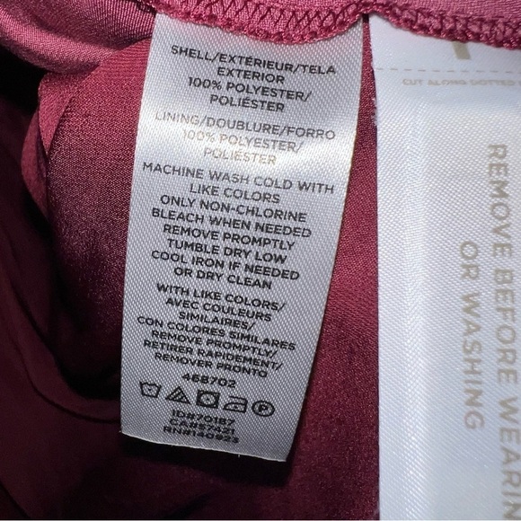 LOFT Garnet Red Flounce Midi Halter Dress Size Medium - Picture 9 of 16